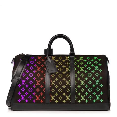 glowing lv bag|LOUIS VUITTON Jacquard Monogram Light Up Keepall.